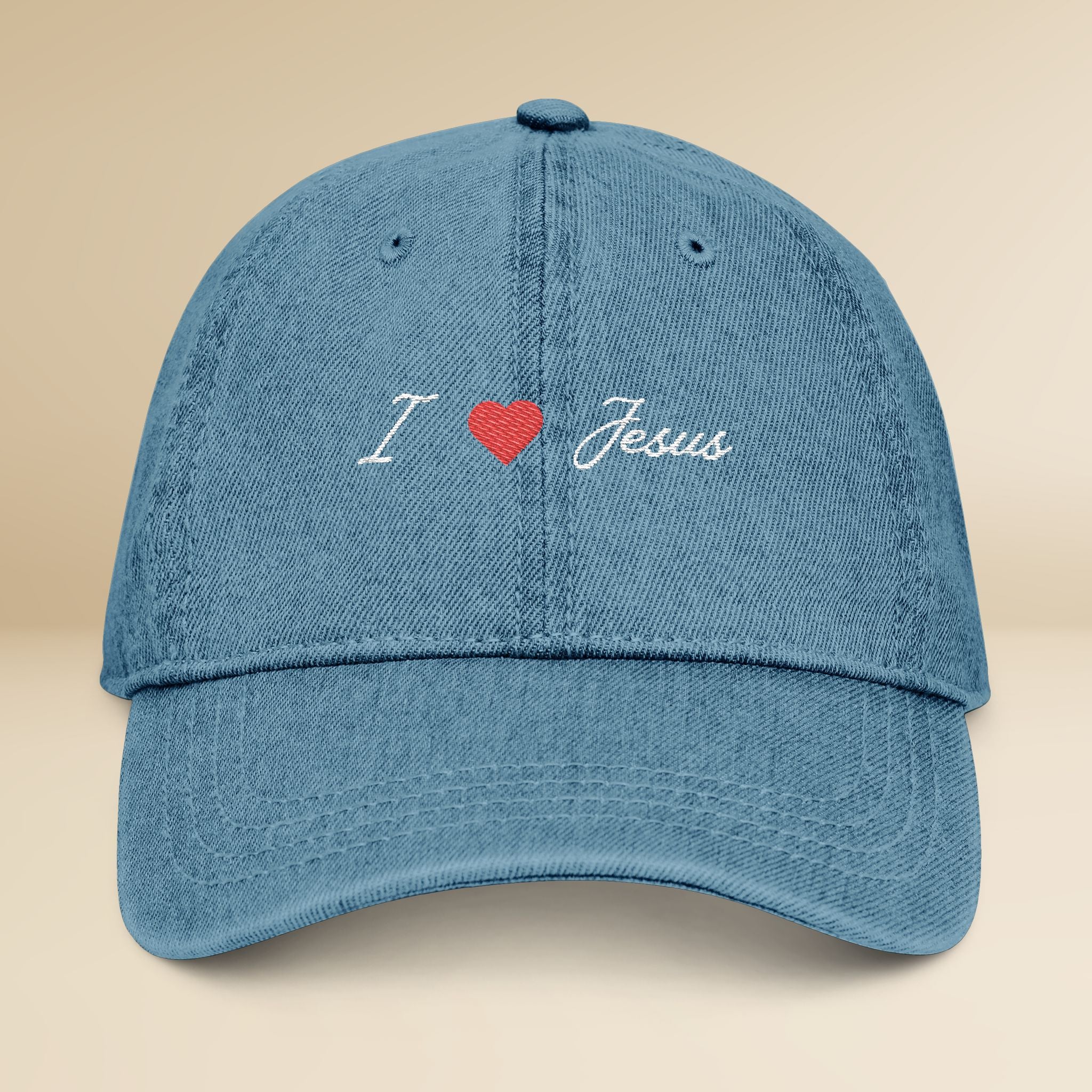 I Heart Jesus Denim Hat