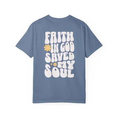 Faith In God Saved My Soul Retro T-Shirt