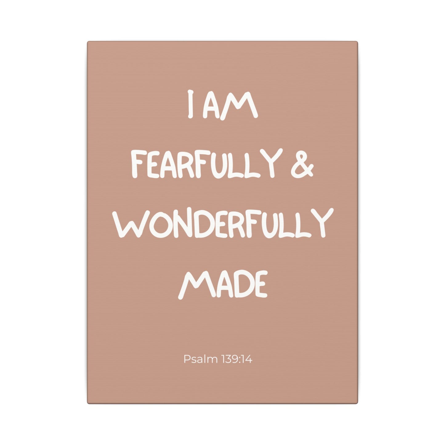 Fearfully & Wonderfully Made Wall Canvas