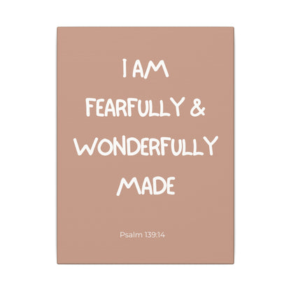 Fearfully & Wonderfully Made Wall Canvas