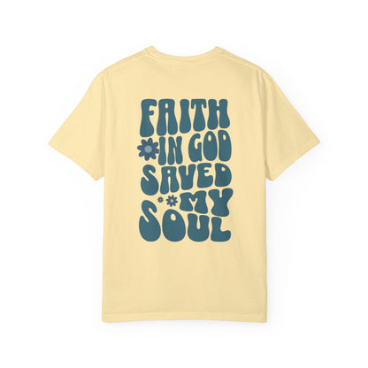 Faith In God Saved My Soul Retro T-Shirt