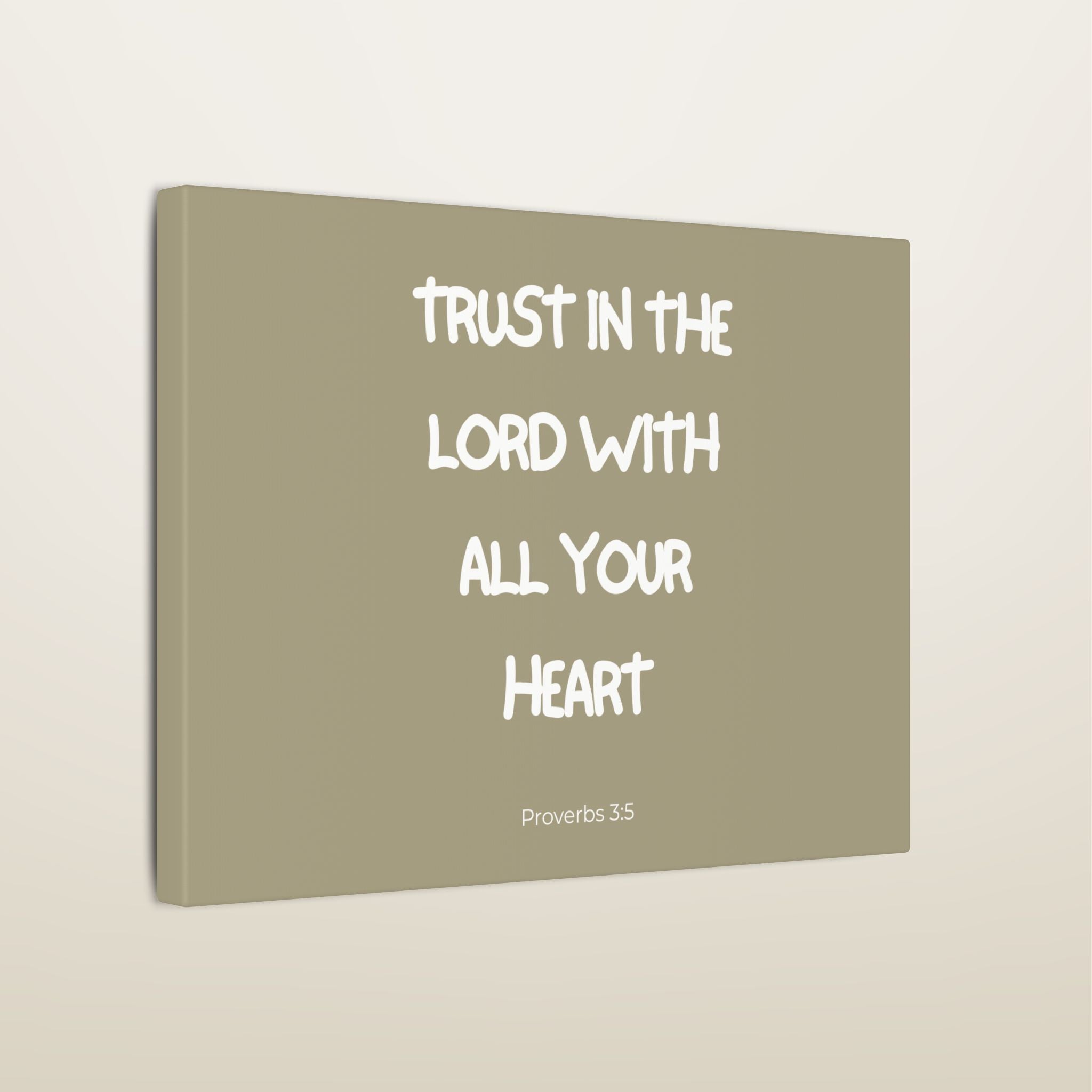 Trust In The Lord Wall Canvas