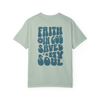 Faith In God Saved My Soul Retro T-Shirt