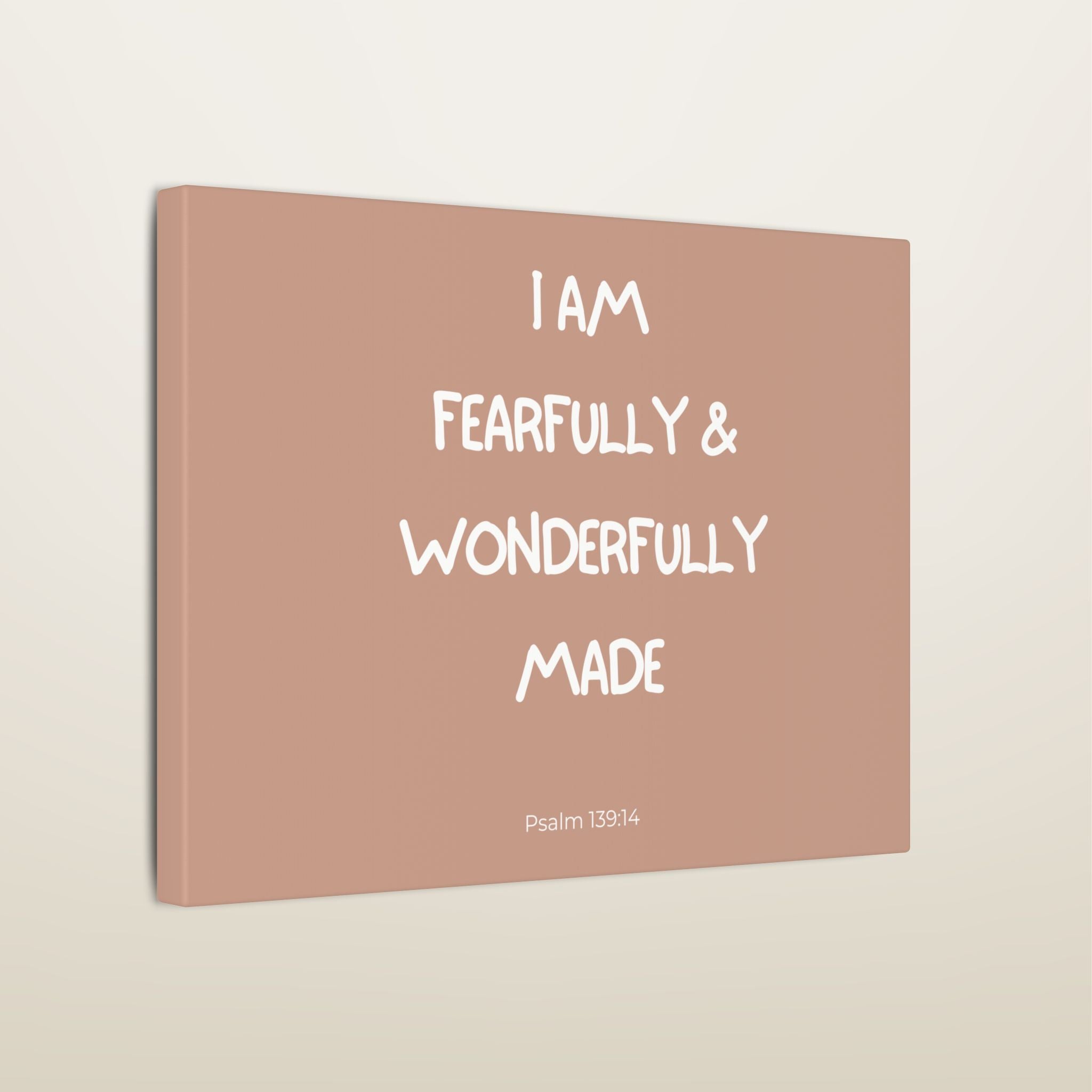 Fearfully & Wonderfully Made Wall Canvas