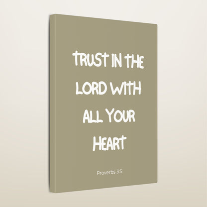 Trust In The Lord Wall Canvas