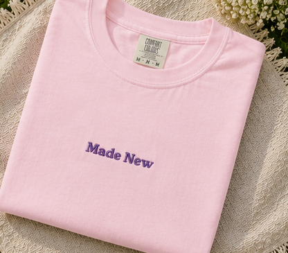 Made New Purple Embroidered
