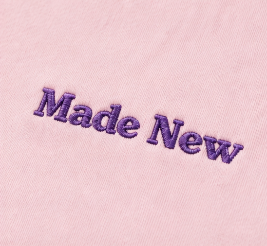 Made New Purple Embroidered