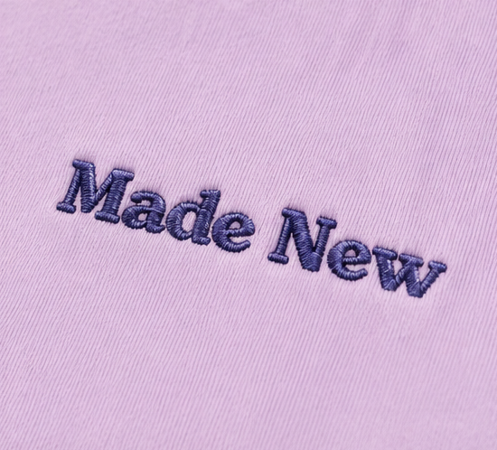 Made New Purple Embroidered