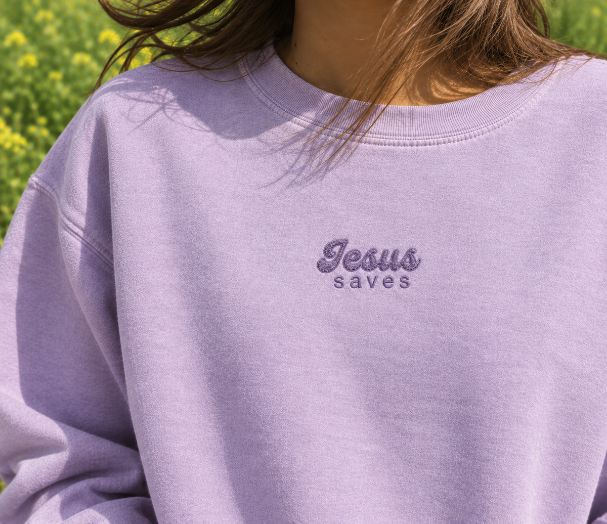 Jesus Saves Embroidery