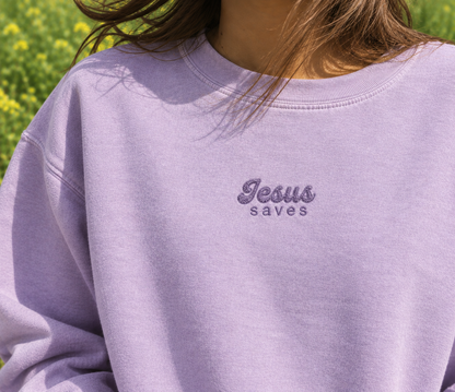 Jesus Saves Embroidery