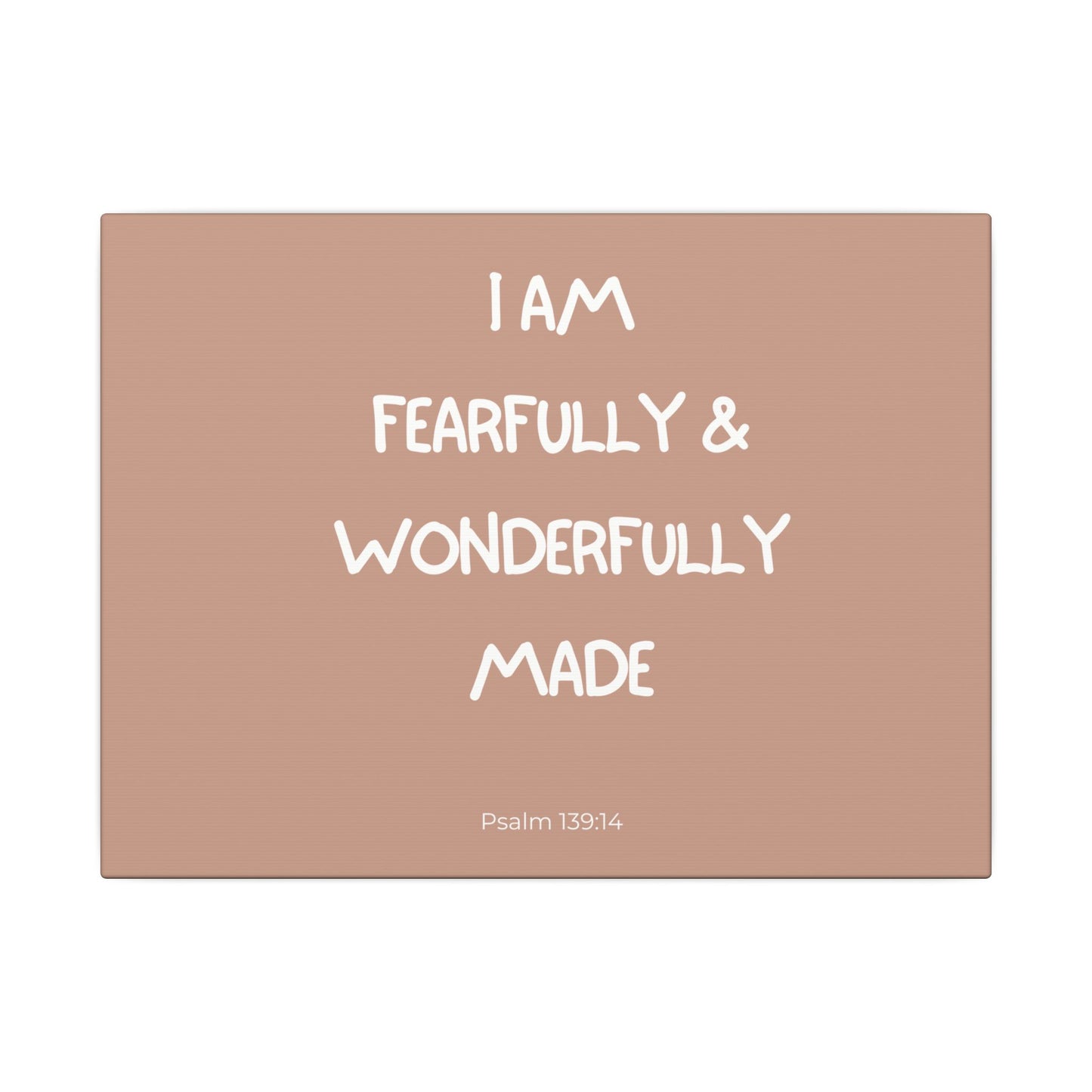 Fearfully & Wonderfully Made Wall Canvas