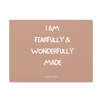 Fearfully & Wonderfully Made Wall Canvas