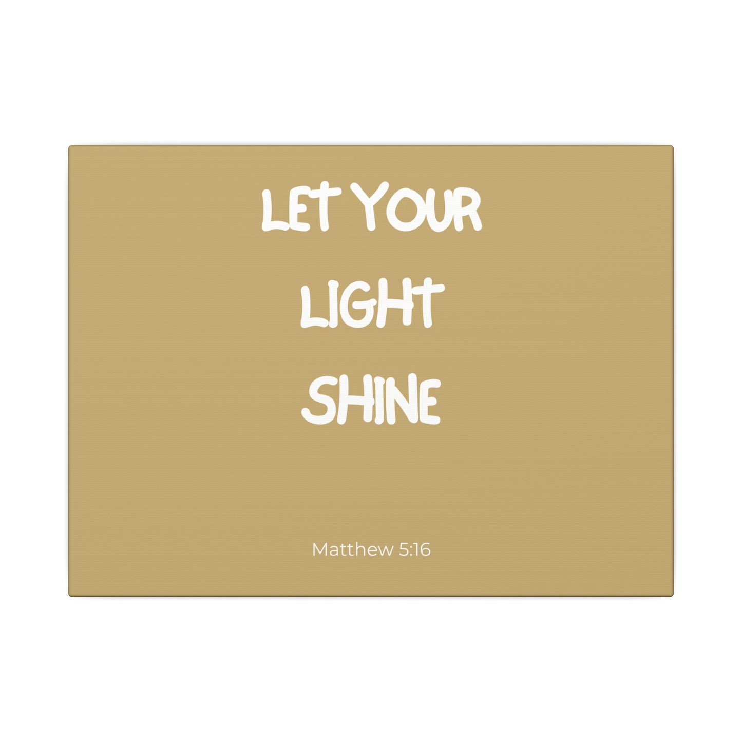 Let Your Light Shine Wall Canvas