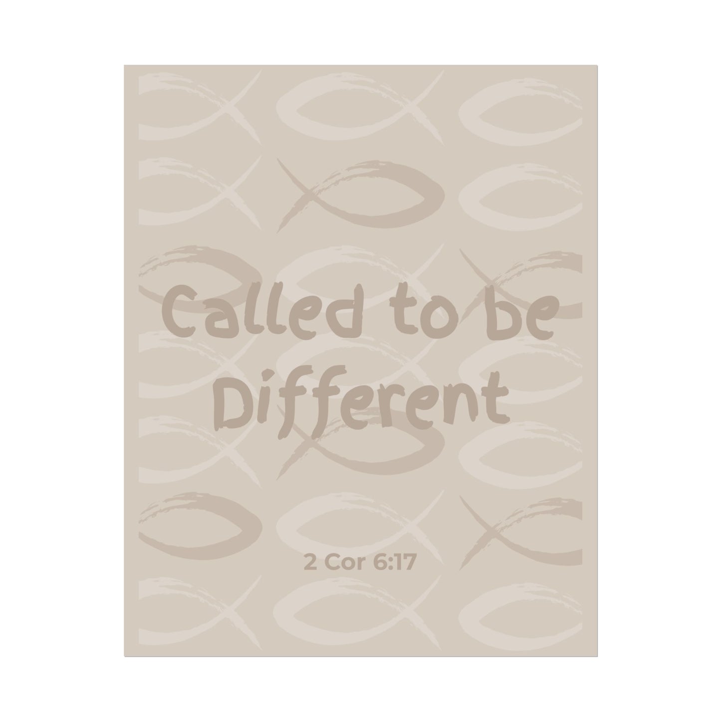 Called to Be Different Poster — Inspirational Christian Wall Art (2 Cor 6:17)