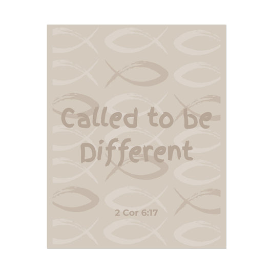 Called to Be Different Poster — Inspirational Christian Wall Art (2 Cor 6:17)