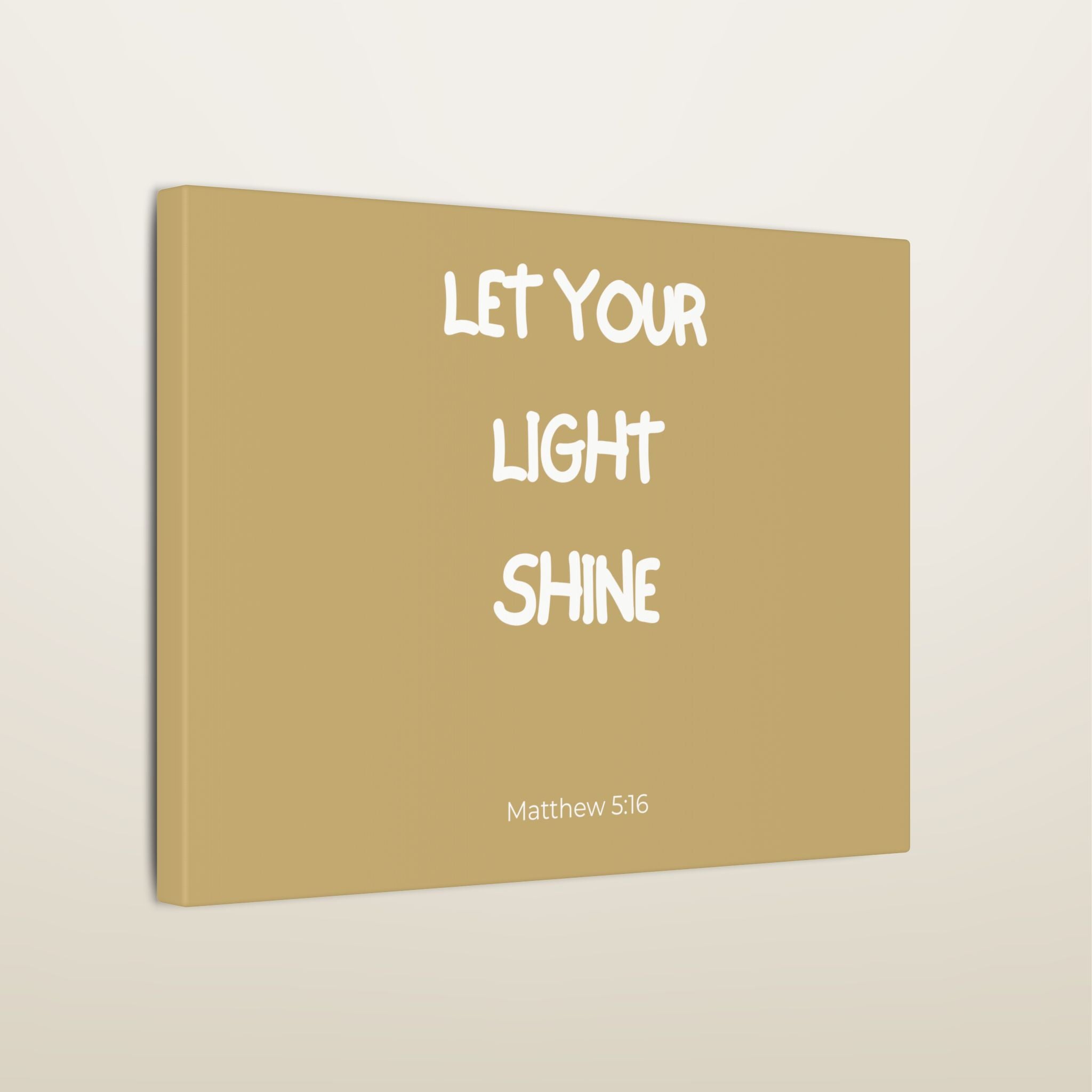 Let Your Light Shine Wall Canvas