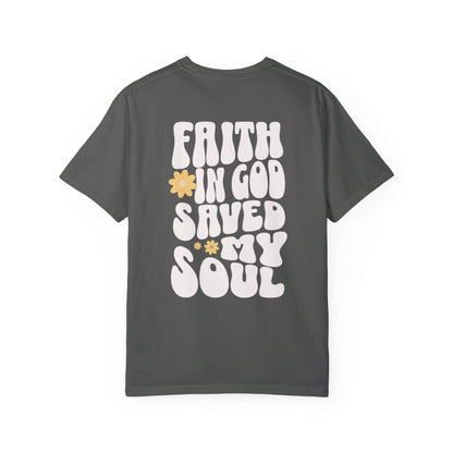 Faith In God Saved My Soul Retro T-Shirt
