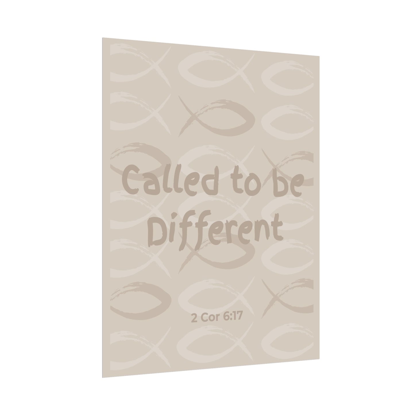 Called to Be Different Poster — Inspirational Christian Wall Art (2 Cor 6:17)