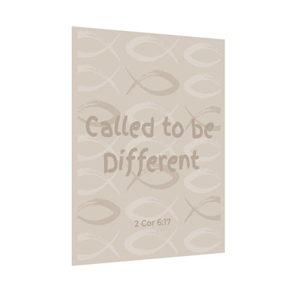 Called to Be Different Poster — Inspirational Christian Wall Art (2 Cor 6:17)