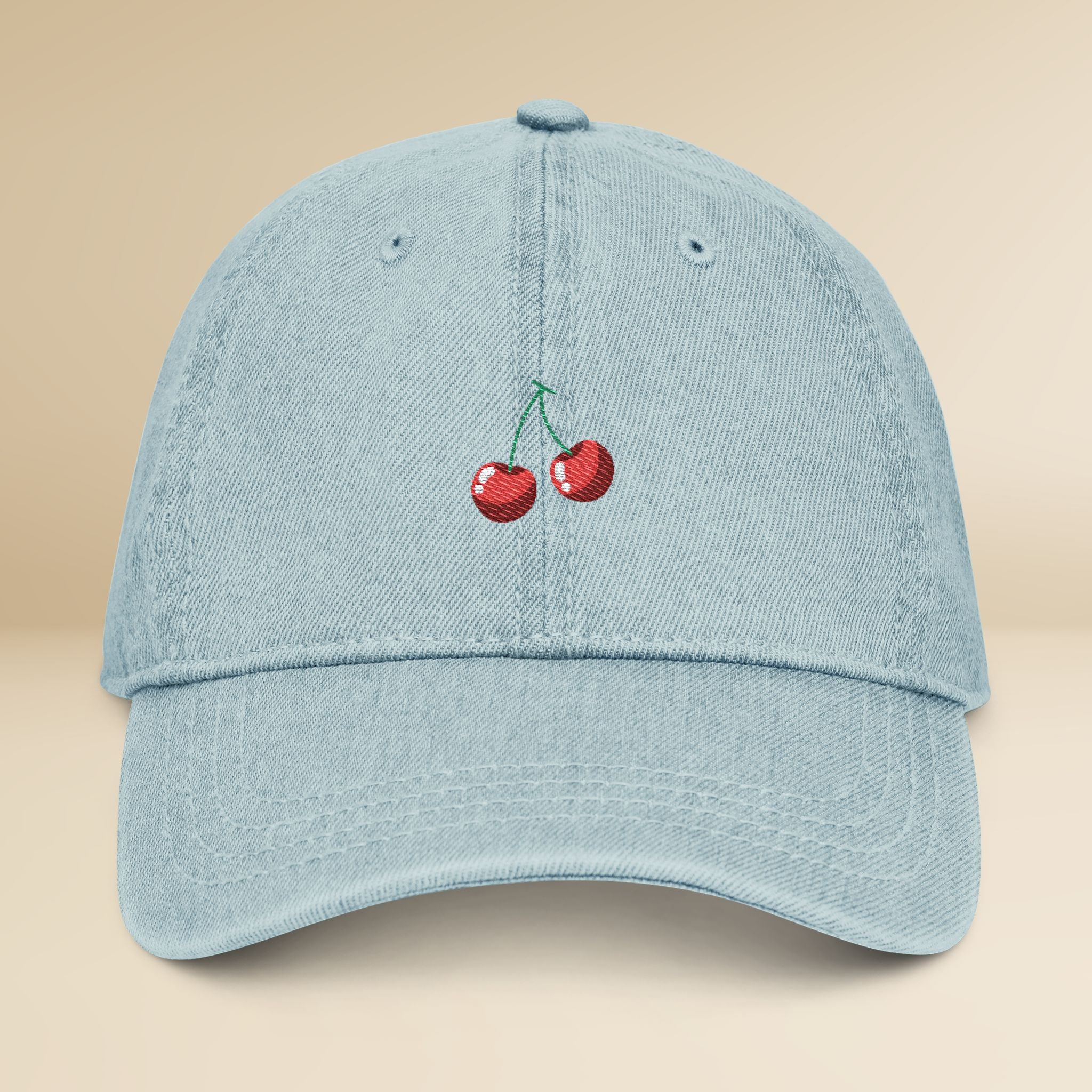 Cherry Denim Hat