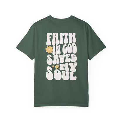 Faith In God Saved My Soul Retro T-Shirt
