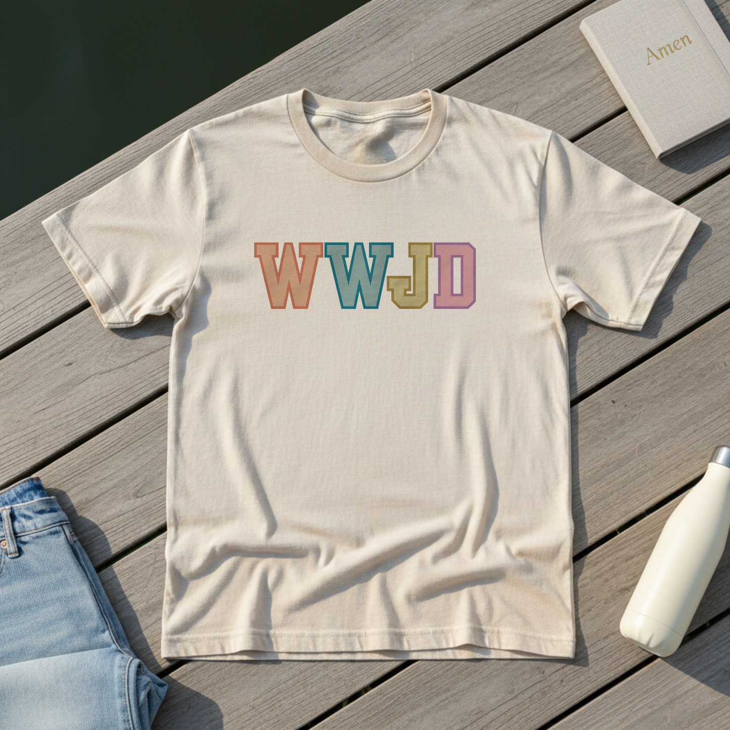 WWJD Collegiate Colorful