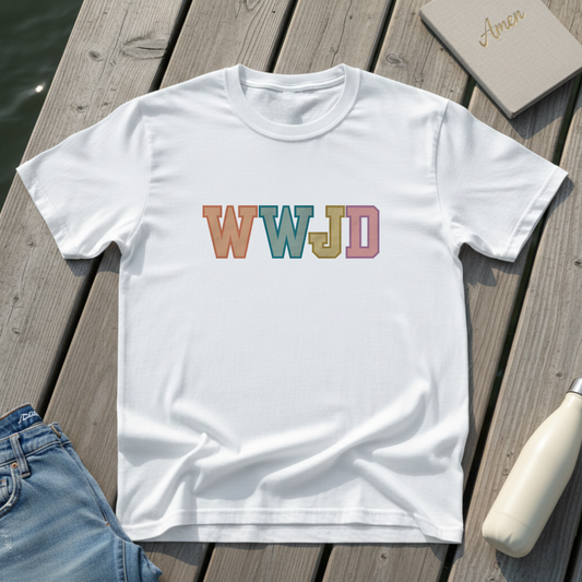 WWJD Collegiate Colorful