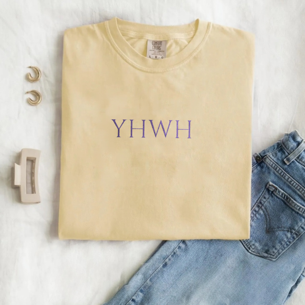 YHWH Embroidered Tee