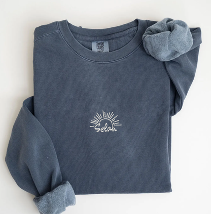 Selah Embroidered Crew Neck