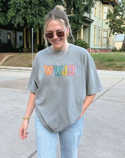WWJD Collegiate Colorful