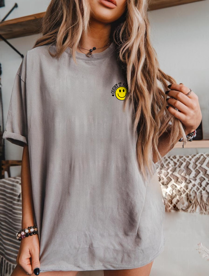 Count It All Joy Smiley Embroidered Tee