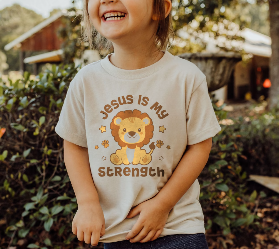 Jesus Is My Strength Toddler Tee