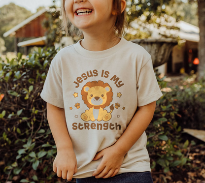 Jesus Is My Strength Toddler Tee