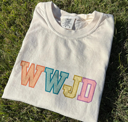 WWJD Collegiate Colorful