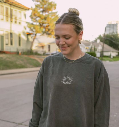 Selah Embroidered Crew Neck