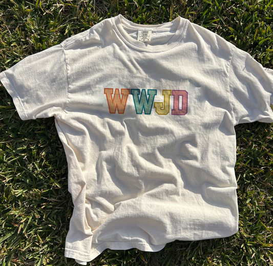 WWJD Collegiate Colorful
