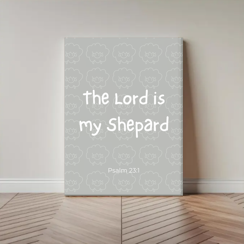The Lord is My Shepard Wall Canvas