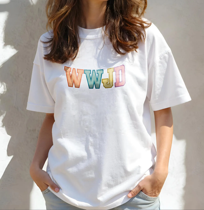 WWJD Collegiate Colorful