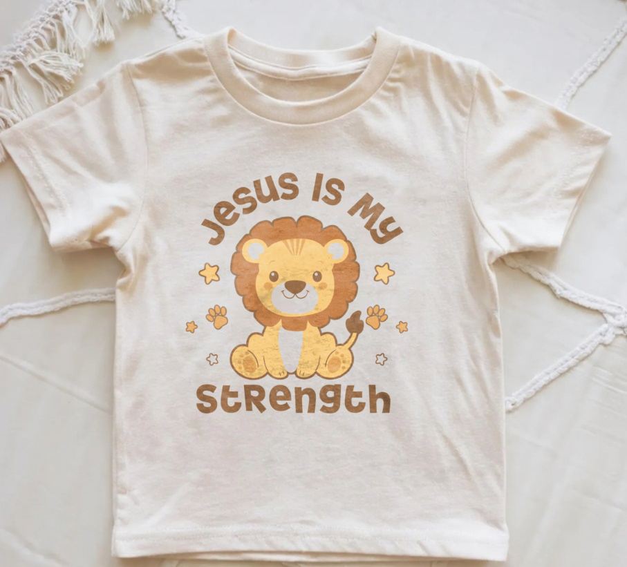 Jesus Is My Strength Toddler Tee