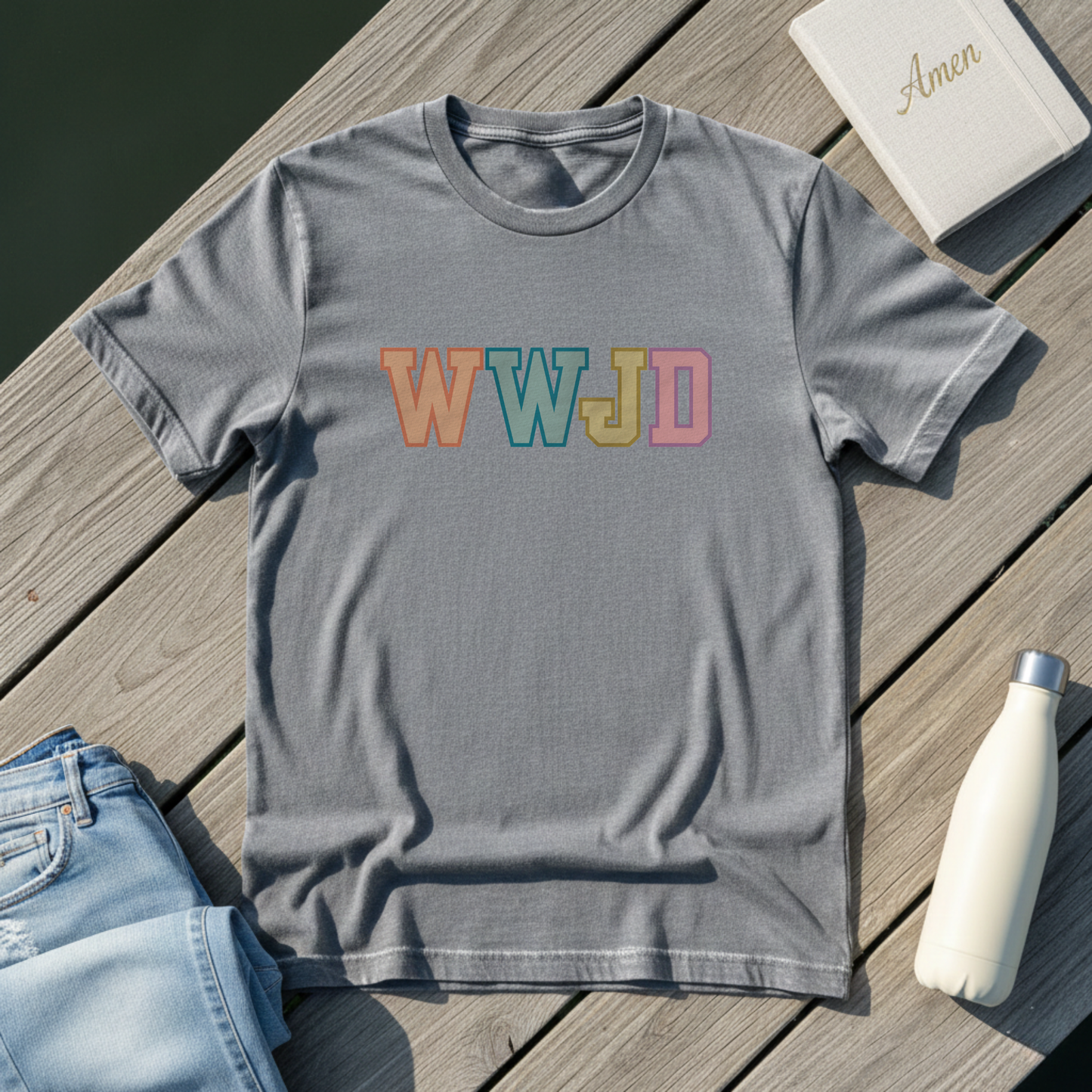 WWJD Collegiate Colorful
